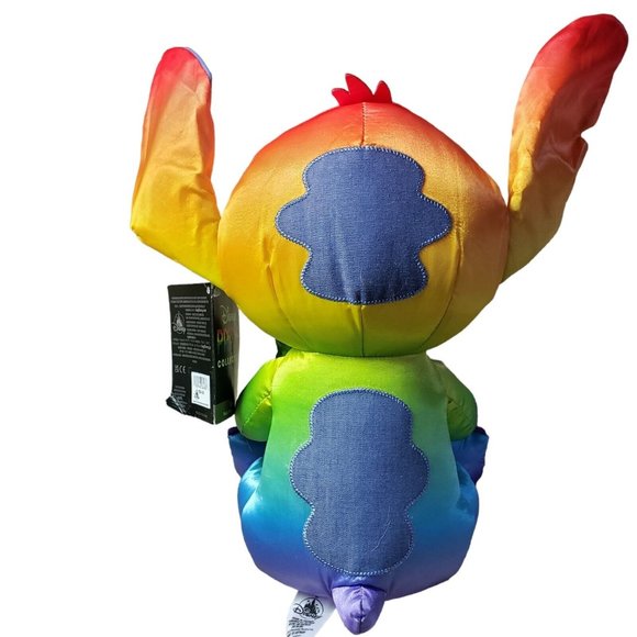 ^ DISNEY Store PLUSH - PRIDE COLLECTION - STITCH - RAINBOW - Picture 2 of 9